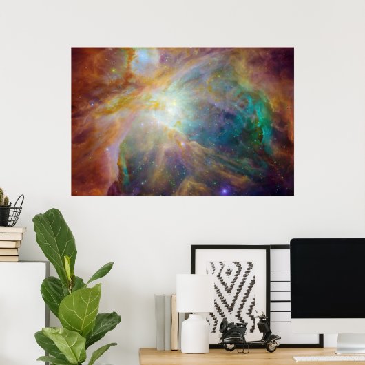 Orion Nebula Composiet Poster (Thuiskantoor)