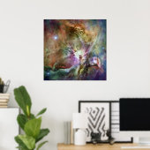 Orion Nebula Compositie van Hubble en Spitzer Poster (Thuiskantoor)