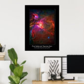 Orion Nebula en Trapezium Stars Poster (Thuiskantoor)