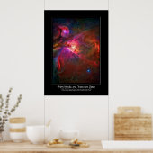 Orion Nebula en Trapezium Stars Poster (Keuken)