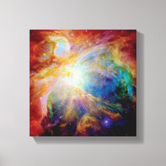 Orion Nebula Hubble Spitzer Telescope Space Canvas Afdruk (Voorkant)