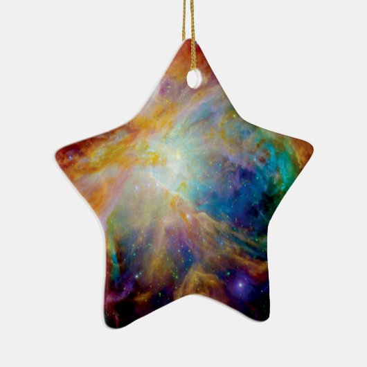 Orion Nebula Hubble Spitzer Telescope Space Keramisch Ornament (Rechts)