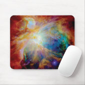 Orion Nebula Hubble Spitzer Telescope Space Muismat (Met muis)