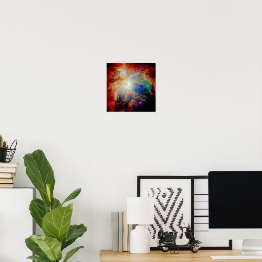Orion Nebula Hubble Spitzer Telescope Space Poster (Thuiskantoor)