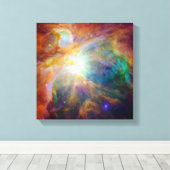 Orion Nebula (Hubble & Spitzer Telescopes) Canvas Afdruk (Insitu (Houten vloer))