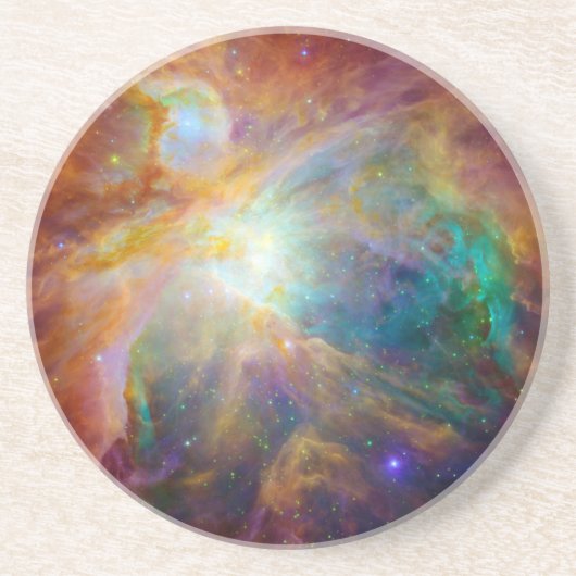 Orion Nebula (Hubble & Spitzer Telescopes) Zandsteen Onderzetter (Voorkant)