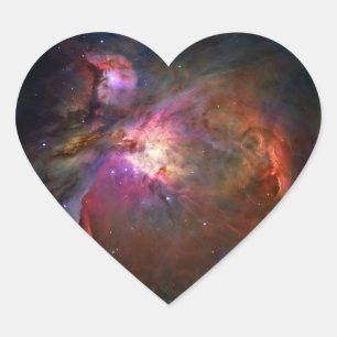 Orion Nebula (Hubble Telescope) Hart Sticker