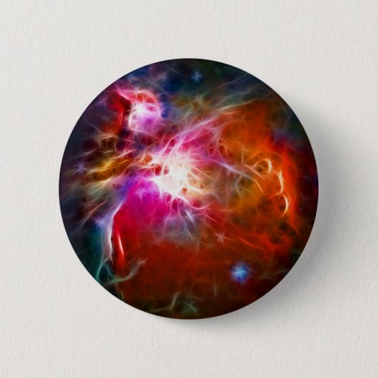 Orion Nebula Ronde Button 5,7 Cm (Voorkant)
