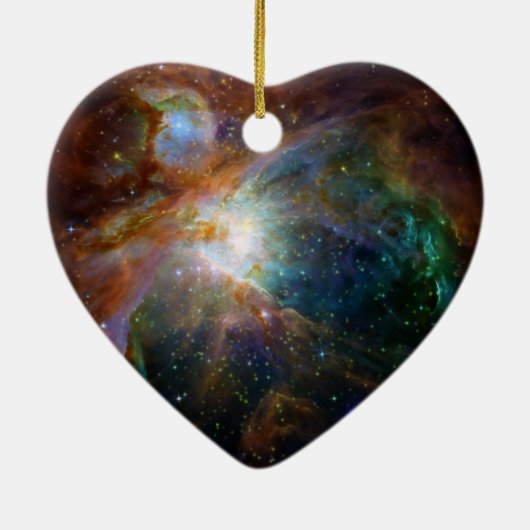 Orion Nebula roodbruin NASA Keramisch Ornament (Achterkant)