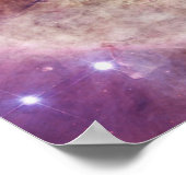 Orion Nebula roze Poster (Hoek)