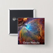 Orion Nebula Space Galaxy Button (Voorkant /achterkant)