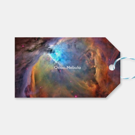 Orion Nebula Space Galaxy Cadeaulabel (Voorkant (Horizontaal))