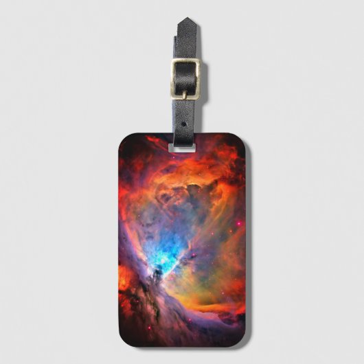 Orion Nebula Space Galaxy hoog contrast Bagagelabel (Voorkant (verticaal))