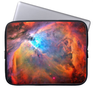 Orion Nebula Space Galaxy hoog contrast Laptop Sleeve