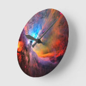 Orion Nebula Space Galaxy hoog contrast Ronde Klok (Hoek)