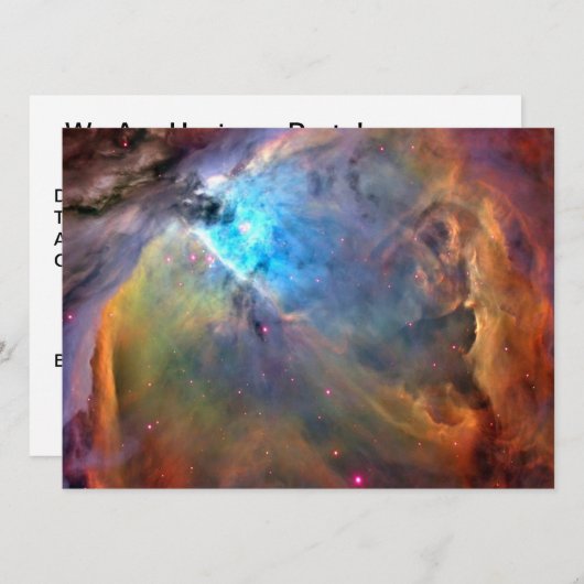 Orion Nebula Space Galaxy Kaart (Voorkant / Achterkant)