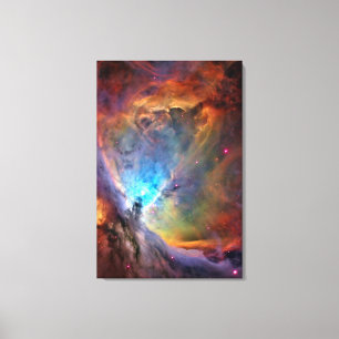 Orion Nebula Space Galaxy low contrast Canvas Afdruk