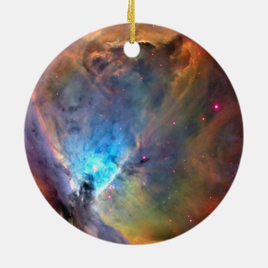 Orion Nebula Space Galaxy low contrast Keramisch Ornament (Achterkant)
