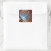 Orion Nebula Space Galaxy low contrast Vierkante Sticker (Tas)
