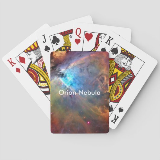 Orion Nebula Space Galaxy Pokerkaarten (Achterkant)
