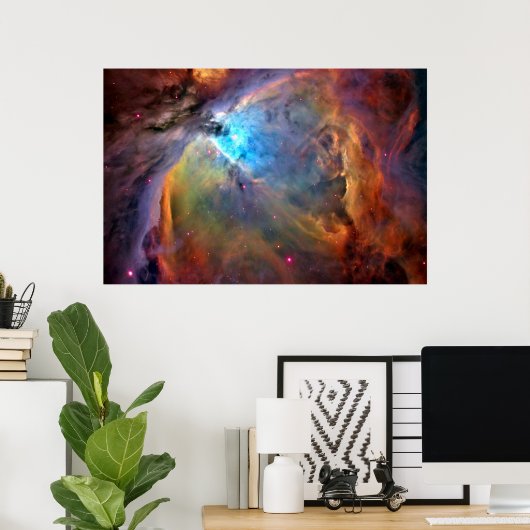 Orion Nebula Space Galaxy Poster (Thuiskantoor)