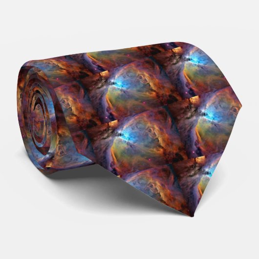 Orion Nebula Space Galaxy Stropdas (Opgerold)