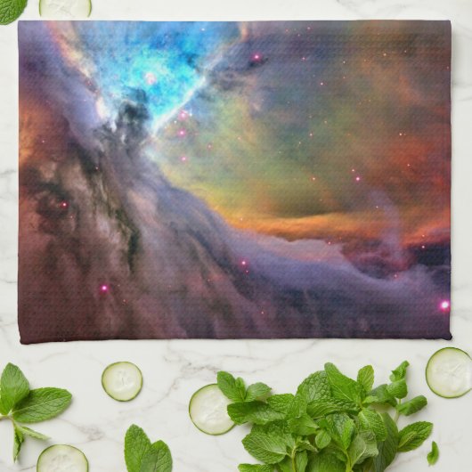 Orion Nebula Space Galaxy Theedoek (Gevouwen)