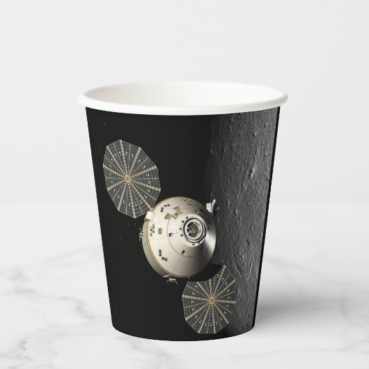 Orion Spacecraft in Lunar Orbit Papieren Bekers (Voorkant)