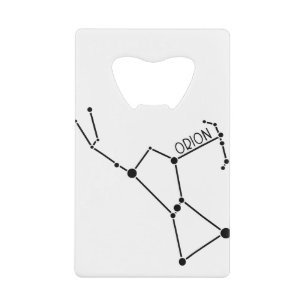 Orion the hunter Constellation Stars Kredietkaart Flessenopener