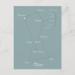 Orionnevel Astronomische Grafiek Briefkaart