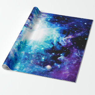 Orionnevel grote Paars Blauw Turkoois Cadeaupapier