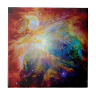 Orionnevel Hubble Spitzer Telescoop Ruimte Foto Tegeltje