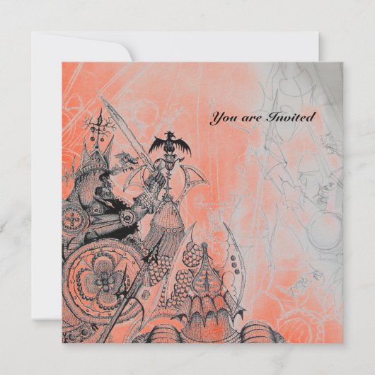 ORK WAR, zwart wit rood Kaart (Voorkant)