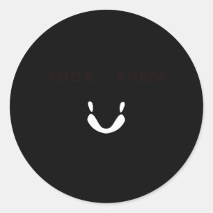 Orka aanvallende boten boven op hen boten ronde sticker