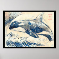 Orka breuk kanagawa stijl