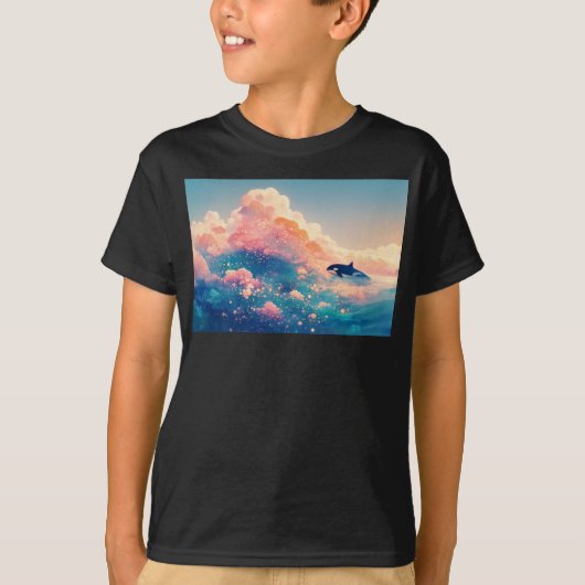 Orka in betoverde wateren t-shirt (Voorkant)