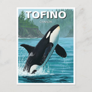 Orka in Tofino Canada Reizen Briefkaart