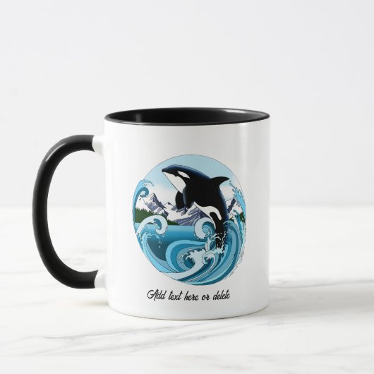 Orka Killer Whale Blue Ocean Mok (Links)