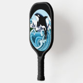 Orka Killer Whale Blue Ocean Pickleball Paddle (Links)