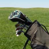 Orka Killer Whale Floral Whimsical Nautical Beach Golfheadcover (Insitu)