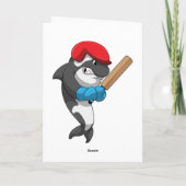 Orka met cricketbat kaart (Achterkant)