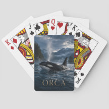 Orka Noord-Pacifisch fjord DIEREN Poker