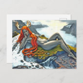 Orka onder de Godin Feestdagenkaart (Voorkant / Achterkant)