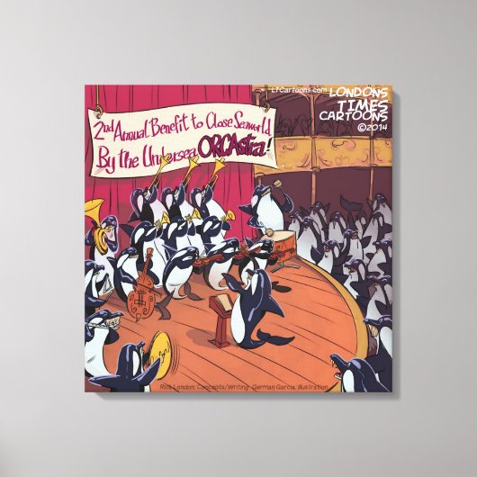Orka Orkest Grappig Canvas Afdruk (Voorkant)