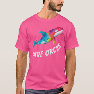 Orka Save Orcas Killer Walvis Zomer Strand Oceaan T-shirt