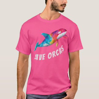 Orka Save Orcas Killer Walvis Zomer Strand Oceaan T-shirt