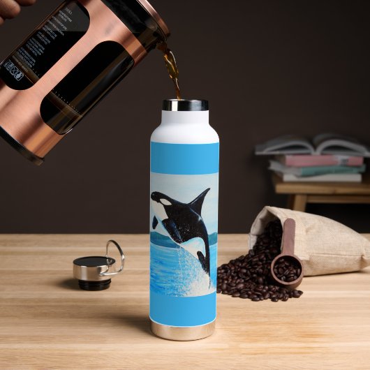Orka Schilderij Waterfles (Koffie (Gedraaid) )