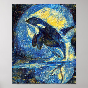 Orka Sterrennacht Poster