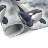 Orka Stormachtige golven Cadeaupapier (Rol Hoek)