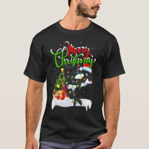 Orka Vis Liefhebber Kerst Decoraties Kerstman Orka T-shirt
